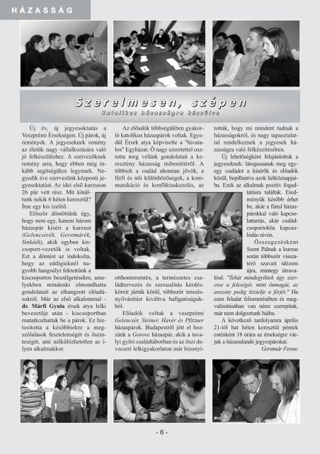 Csaladunk 2006 1 végleges.qxd - Veszprémi Érsekség