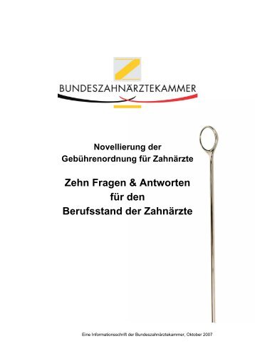 GOZ - Erste-zahnarztmeinung.de