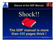 The GDF manual is more than 450 pages thick ! The ... - ERTICO.com