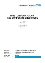 Uniform Policy & Corporate Dress Code - East Riding of Yorkshire ...