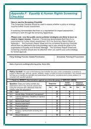 Strategic Estates Development Plan - Estates Prioritisation Checklist