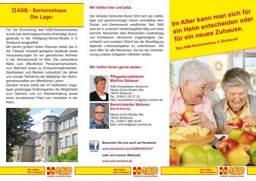 Seniorenhaus Selbstbestimmt leben in der ... - ASB RV NORD-OST ev