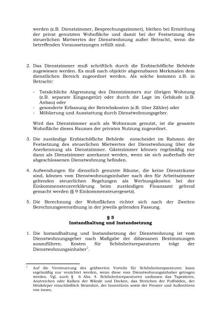 Dienstwohnungsvorschriften (Anlage 10) - Erzbistum Hamburg
