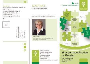 KonTAKT Ehrenamtskoordination in Pfarreien - Erzbistum Hamburg