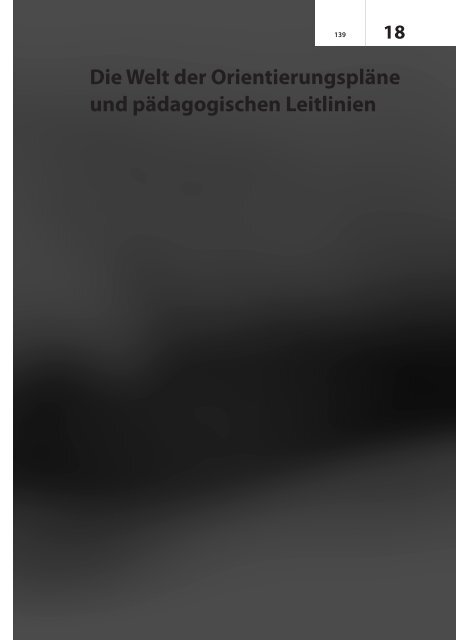 Die Welt der Orientierungspläne und pädagogischen ... - ErzieherIn.de