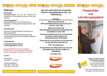 Flyer ASB Schulen Bayern ggmbh