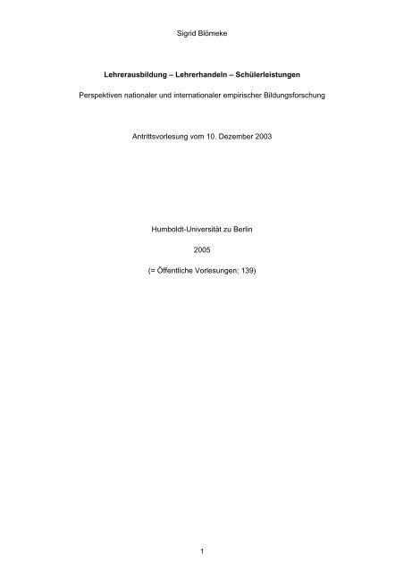 Download - Institut für Erziehungswissenschaften - Humboldt ...