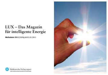 LUX – Das Magazin für intelligente Energie - LUX ist intelligente ...