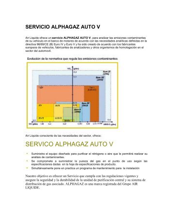 SERVICO ALPHAGAZ AUTO V - Air Liquide