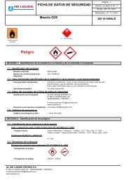 FDS Mezcla G 26 [310-10-006ALE] - Air Liquide