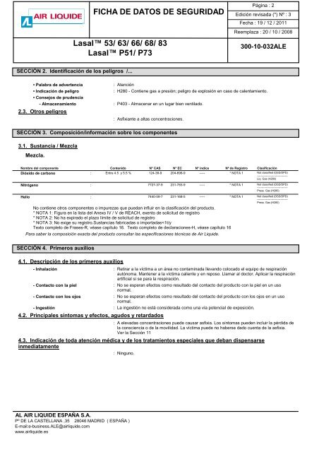 FDS Lasal 53 ... [300-10-032ALE] - Air Liquide