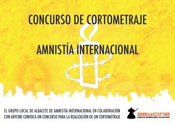 CONCURSO DE CORTOMETRAJE AMNISTÍA INTERNACIONAL