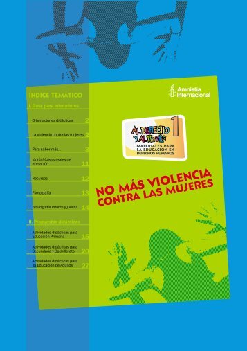 No más violencia contra las mujeres - Amnistía Internacional España