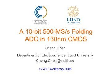 A 10-bit 500-MS/s Folding ADC in 130nm CMOS