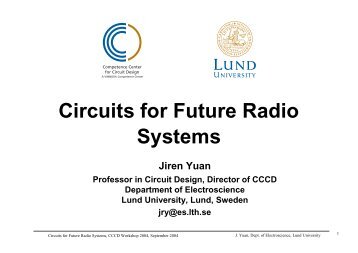 Circuits for Future Radio Systems