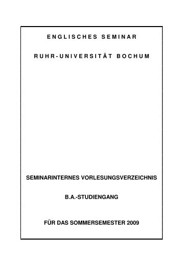 gb - Englisches Seminar - Ruhr-Universität Bochum