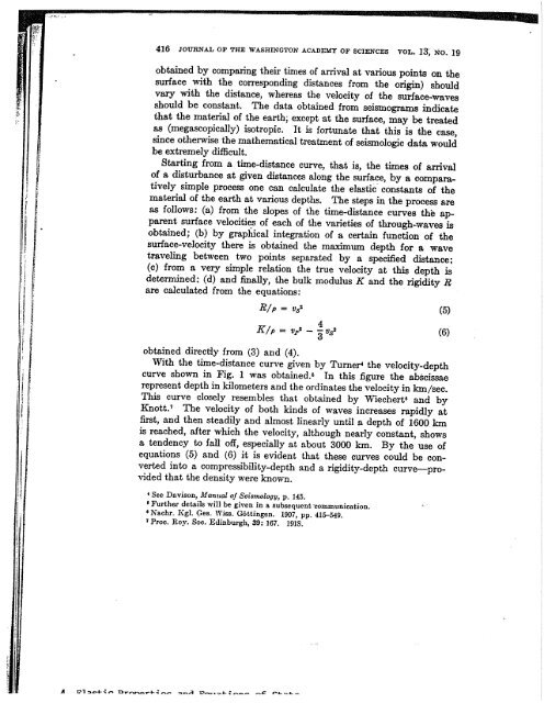 Williamson, E.D., and L.H. Adams, Density distribution in the Earth, J ...