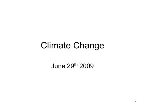 Climate Change