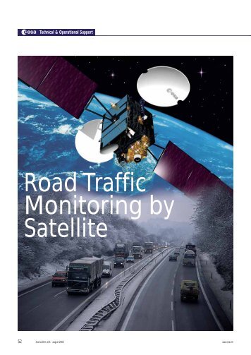 Road Traffic Monitoring by Satellite - ESA