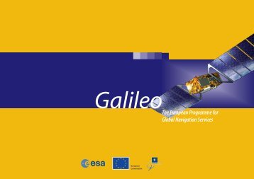 GALILEO - The European Programme for Global Navigation Services