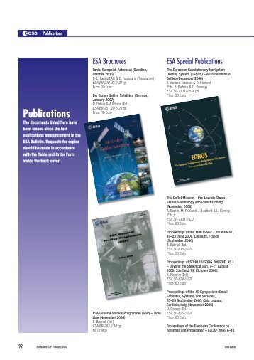 Publications - ESA