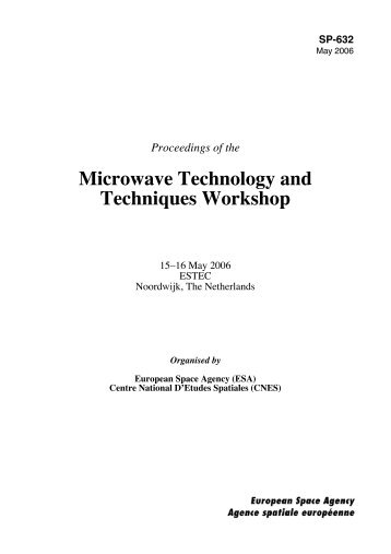 Microwave Technology and Techniques Workshop - ESA