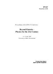 Beyond Einstein – Physics for the 21st Century - ESA