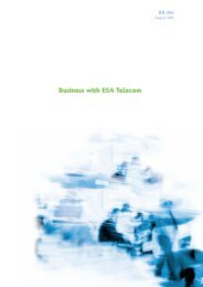 Business with ESA Telecom