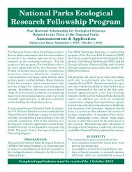 Application and Announcement for 2005 NPER Fellowships