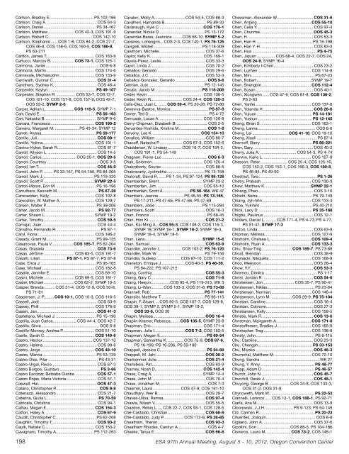 Printed Program (PDF) - Ecological Society of America