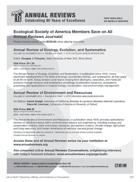 Printed Program (PDF) - Ecological Society of America