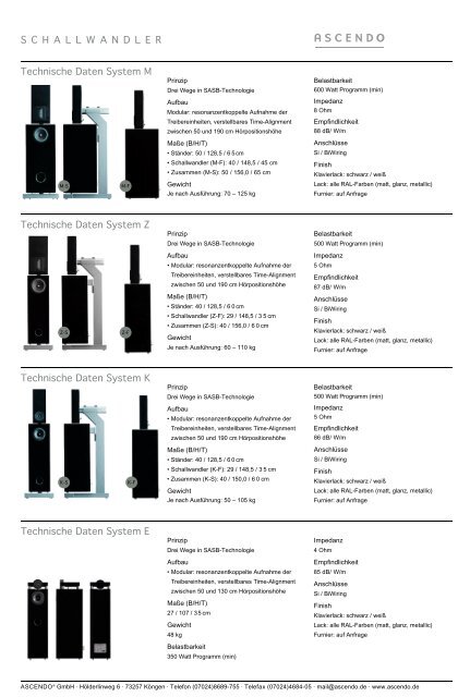 Data Sheet - Ascendo