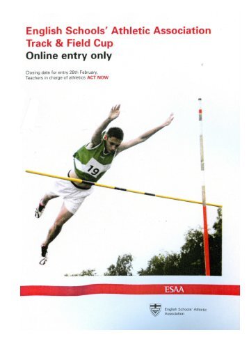 English Schools' Athletic Association Track and Field Cup ...