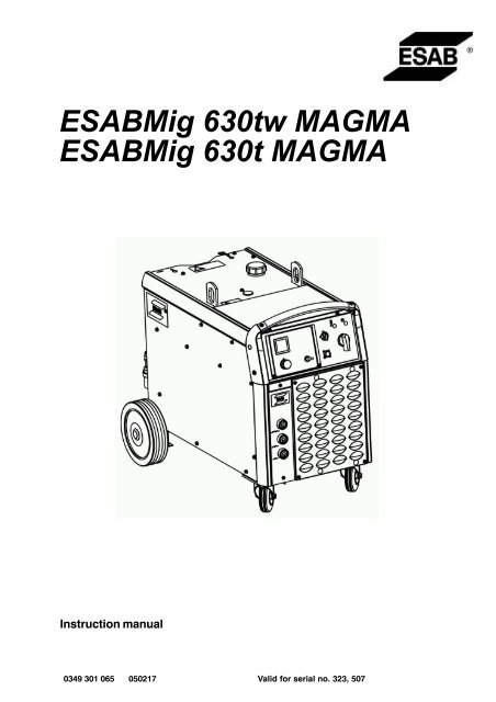 ESAB Mig 630tw Magma