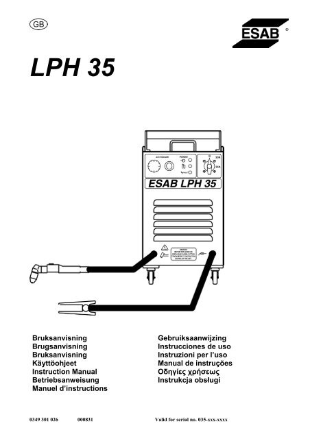 LPH 35 - ESAB