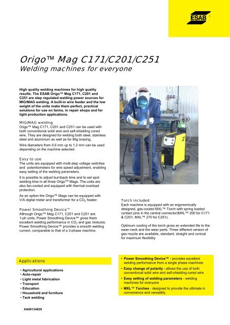 Origo™ Mag C171/C201/C251