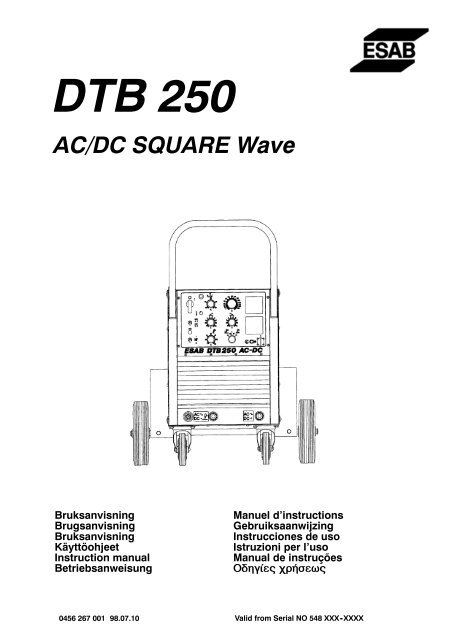 DTB 250 AC/DC Squarewave - ESAB