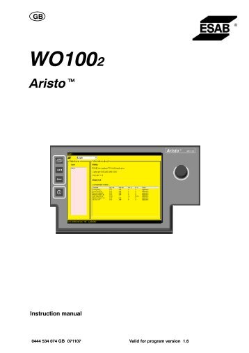 WO 100 2 - ESAB