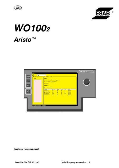 WO 100 2 - ESAB
