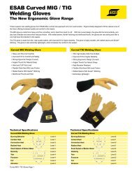 ESAB Curved MIG / TIG Welding Gloves - ESAB Welding & Cutting ...