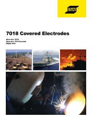 7018 Covered Electrodes - ESAB Welding & Cutting Products
