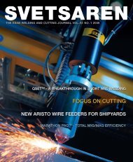 FOCUS ON CUTTING FOCUS ON CUTTING - ESAB Welding ...