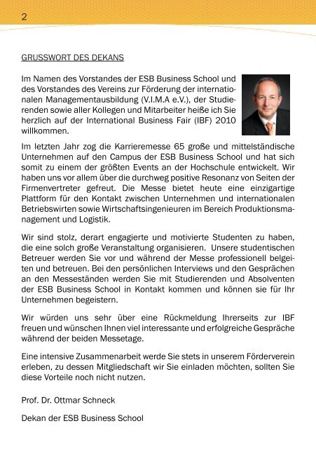 IBF 2010 - International Business Fair- ESB Business School