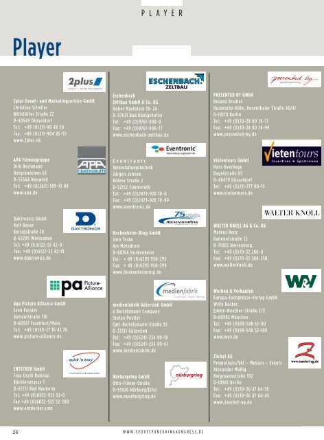 Der Branchentreff - ESB Europäische Sponsoring-Börse