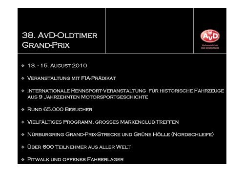 38. AvD-OLDTIMER GRAND-PRIX