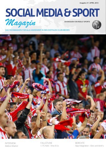 Zur 27. Ausgabe des Social Media & Sport Magazin