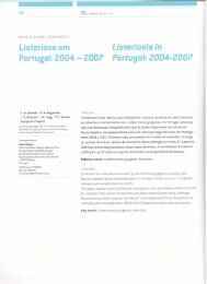 Listeriose em Portugal: 2004 - Escola Superior de Biotecnologia ...