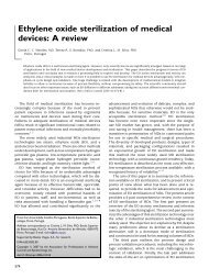 Ethylene oxide sterilization of medical devices: A review