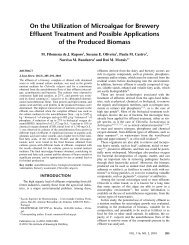 On the Utilization of Microalgae for Brewery Effluent Treatment and ...