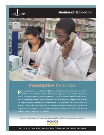 Prescription for success - Eastern Suffolk BOCES